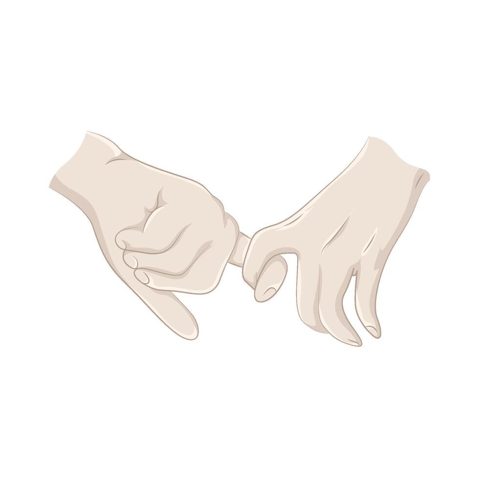 Illustration of holding hands vector