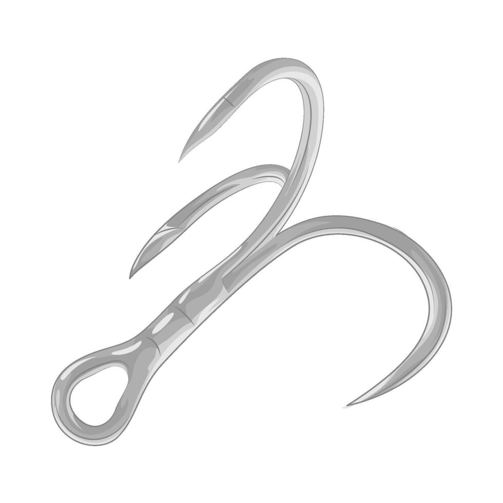 Illustration of fishing hook vector