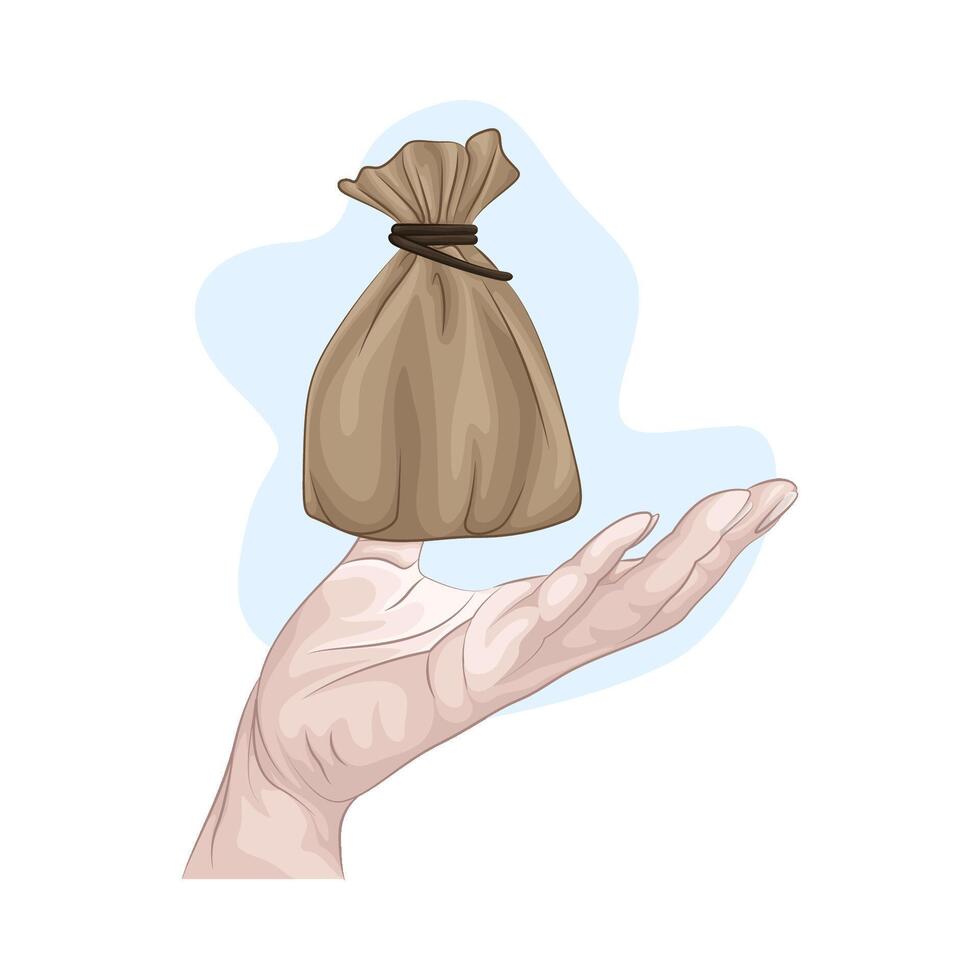 Illustration of Infaq vector