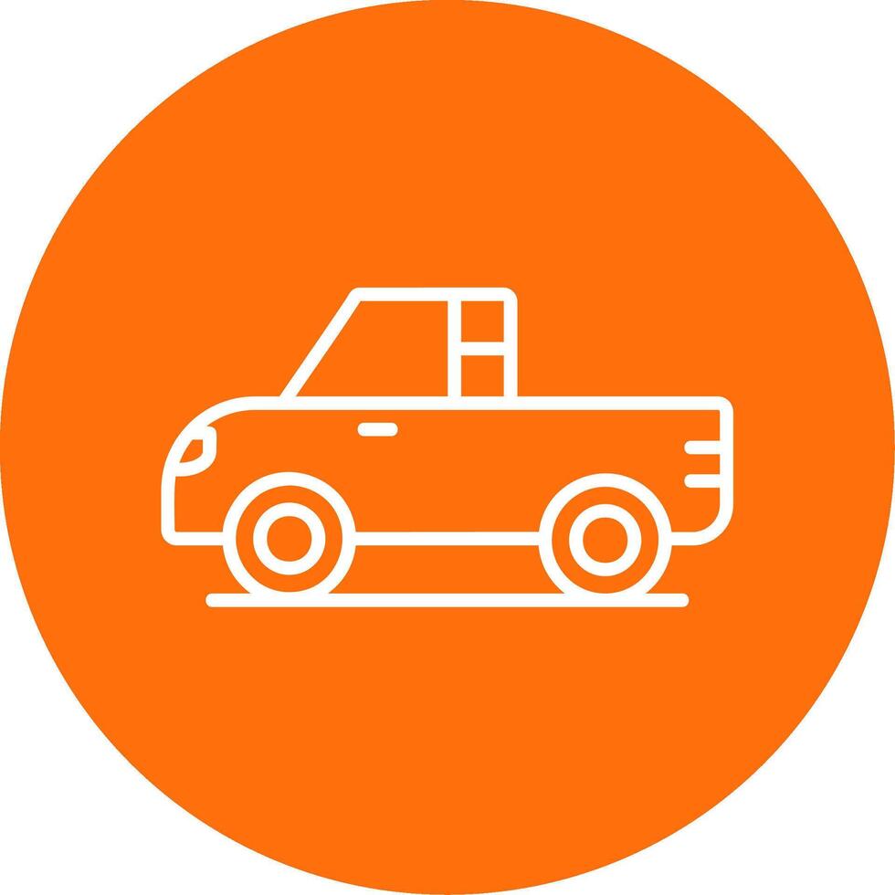 Pickup Multi Color Circle Icon vector