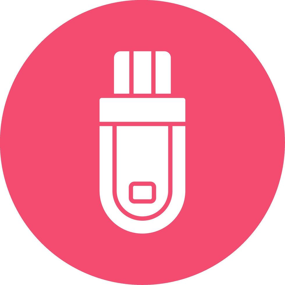 Flash Drive Multi Color Circle Icon vector