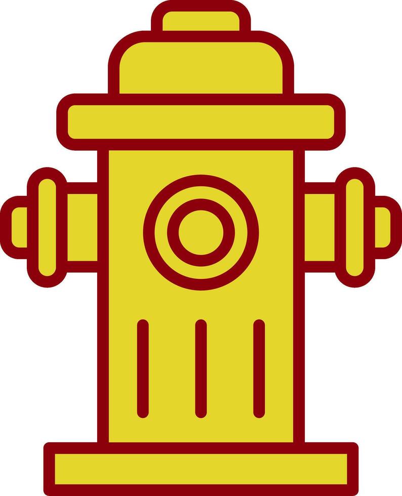 Fire Hydrant Vintage Icon Design vector