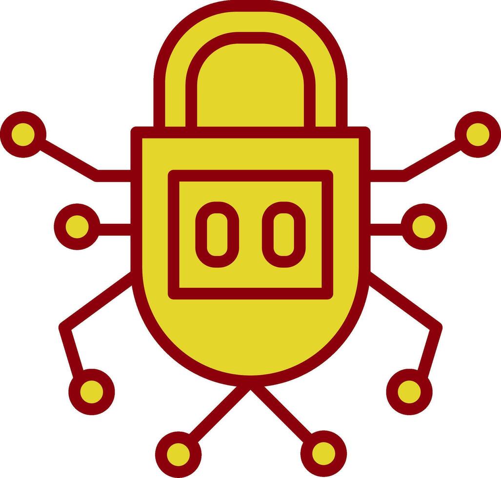 Security Vintage Icon Design vector