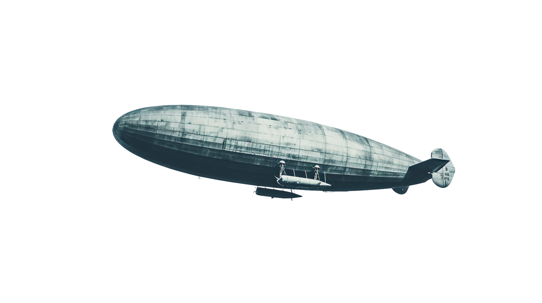 Zeppelin Sky Observatory Image, on the transparent background. Format png