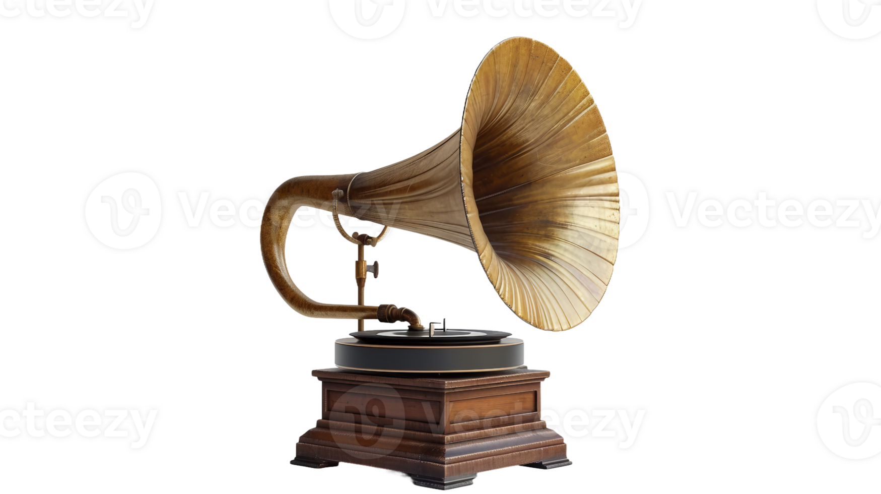 Classic Gramophone Horn On Transparent Background png