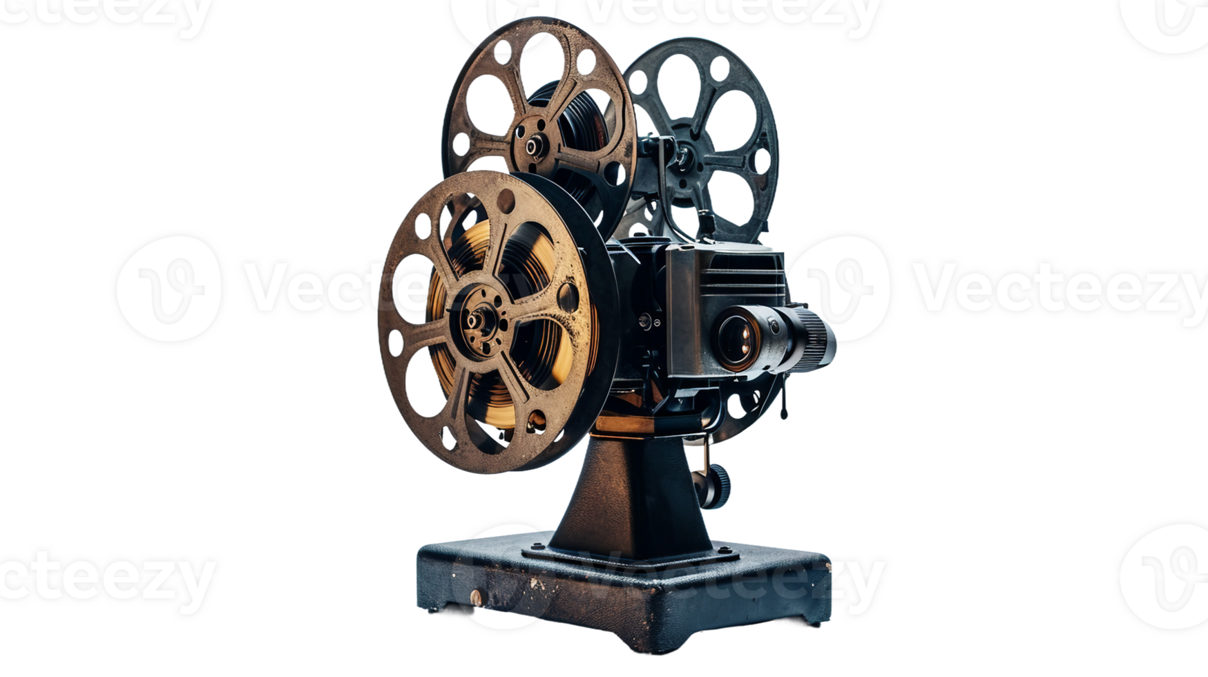 Retro Film Projector On Transparent Background png