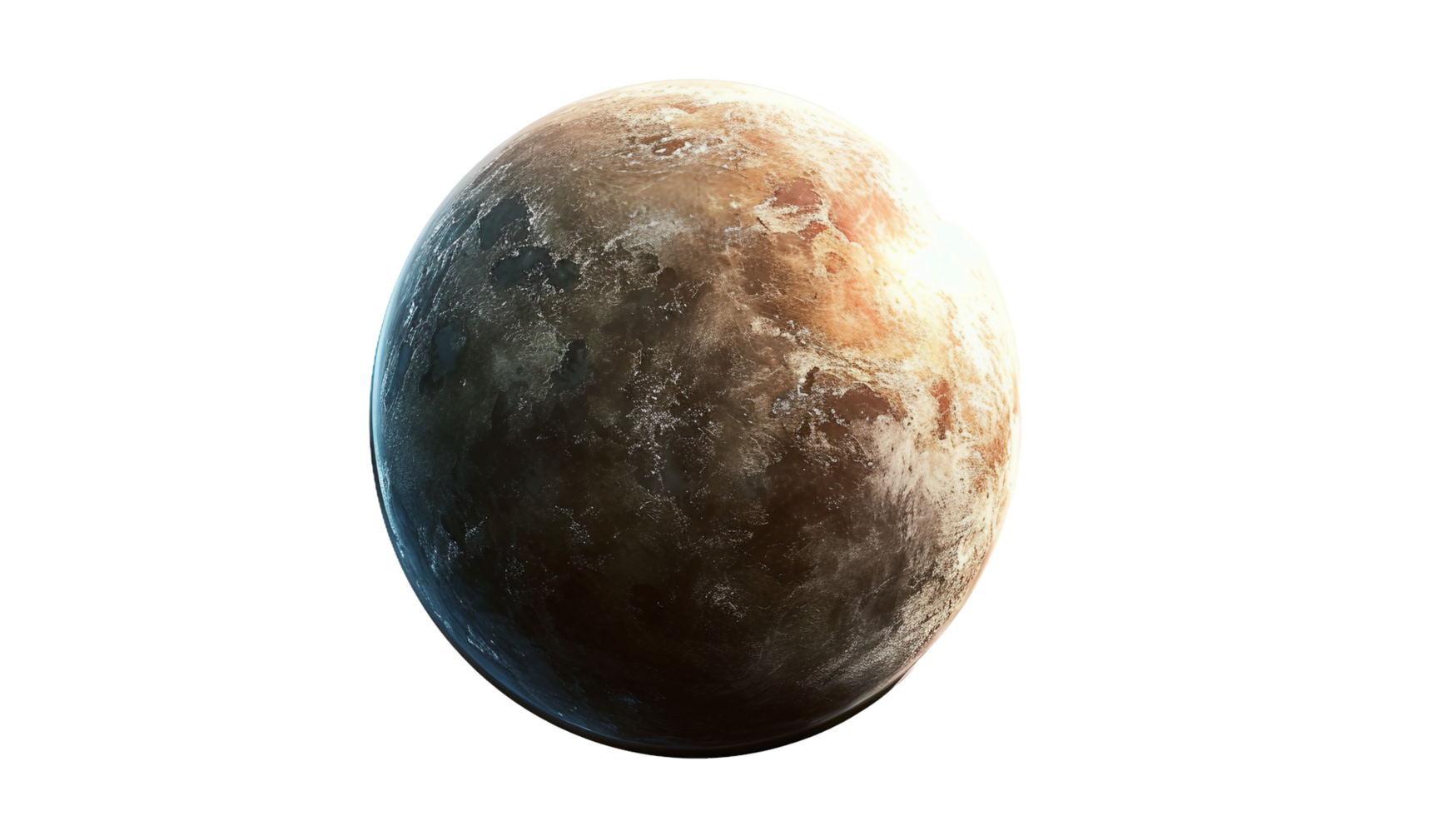 Stunning Exoplanet Probe, on transparent background. Format png