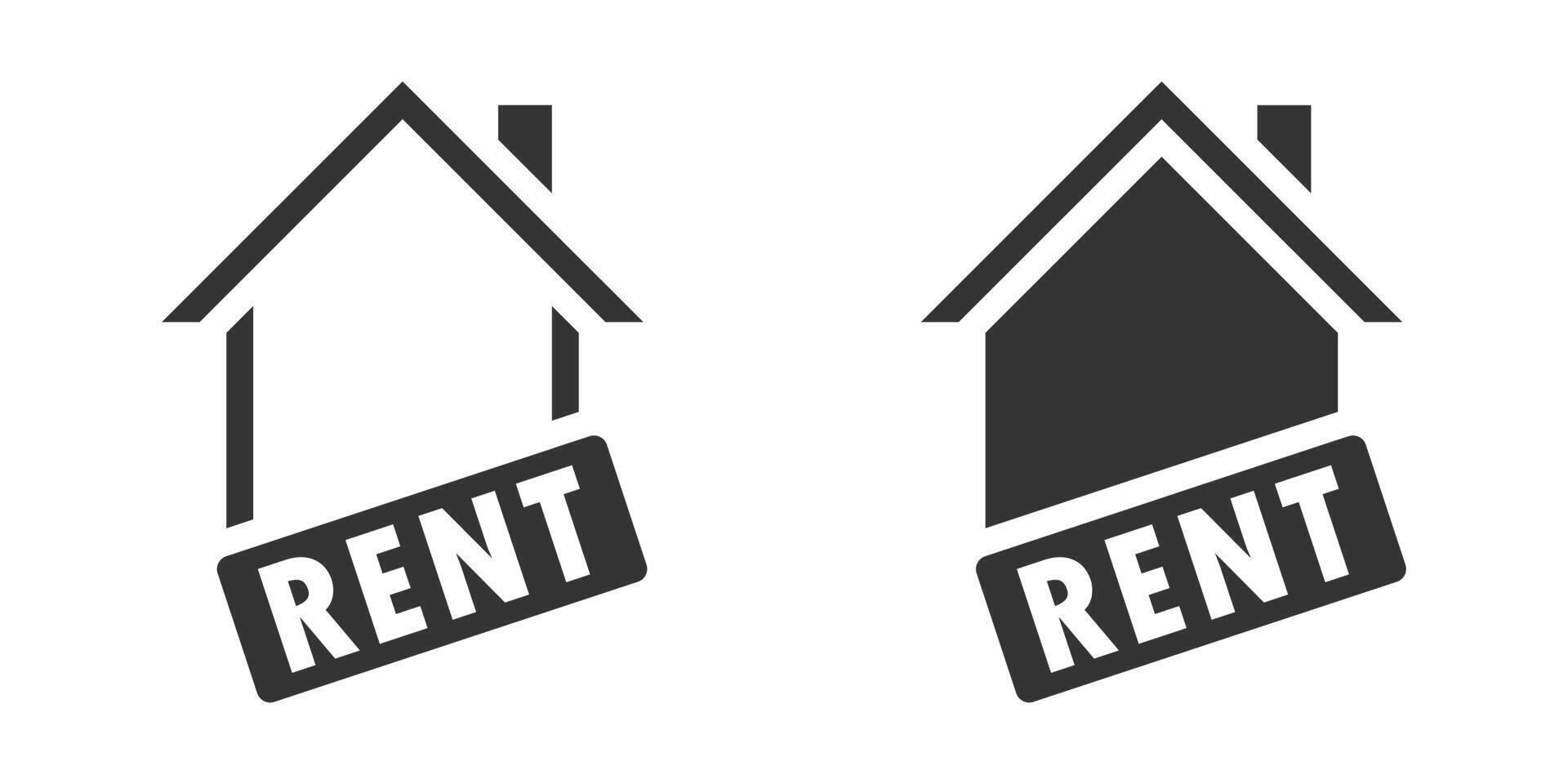 Rent house icon. illustration. vector