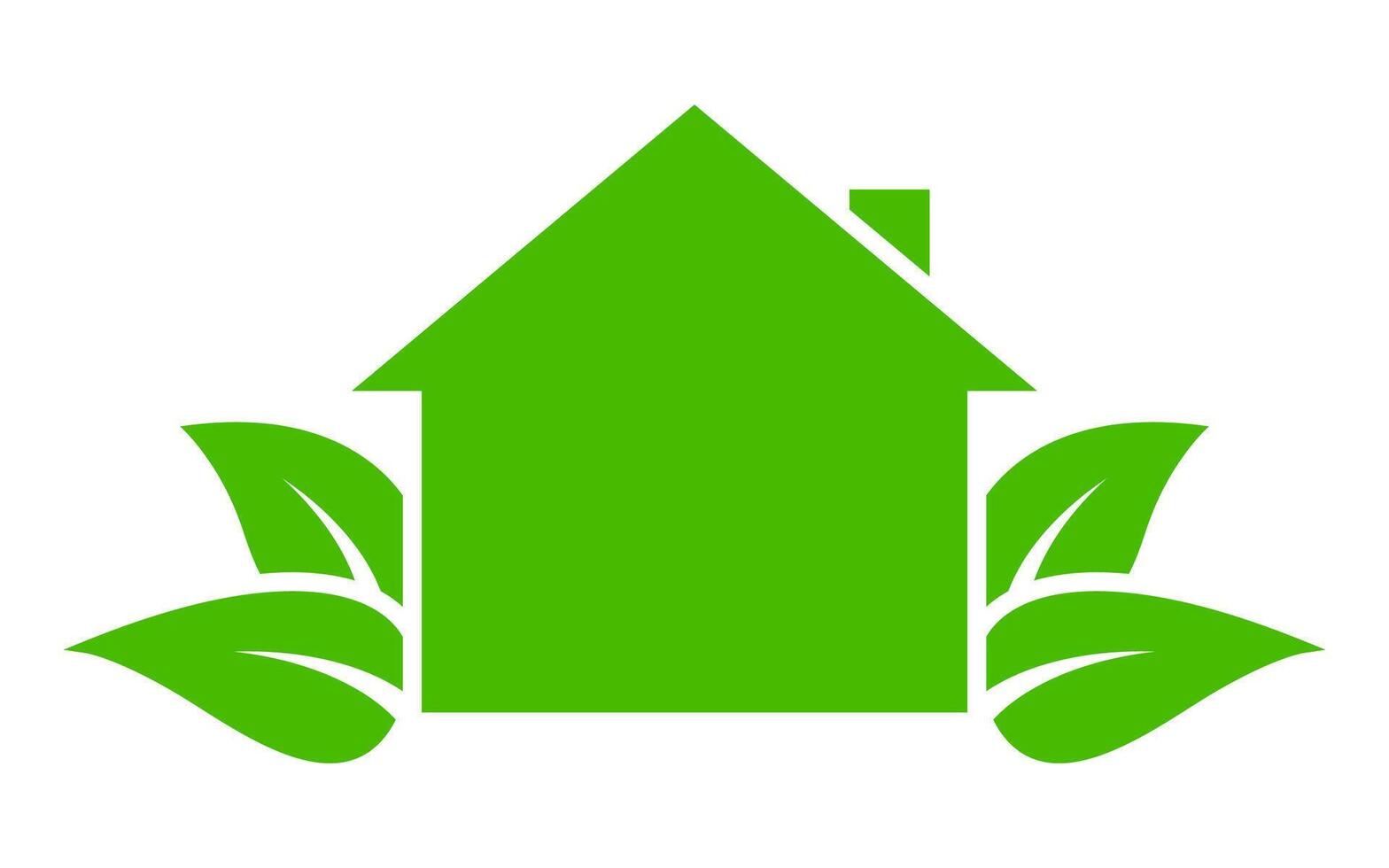 Eco house icon. illustration. vector