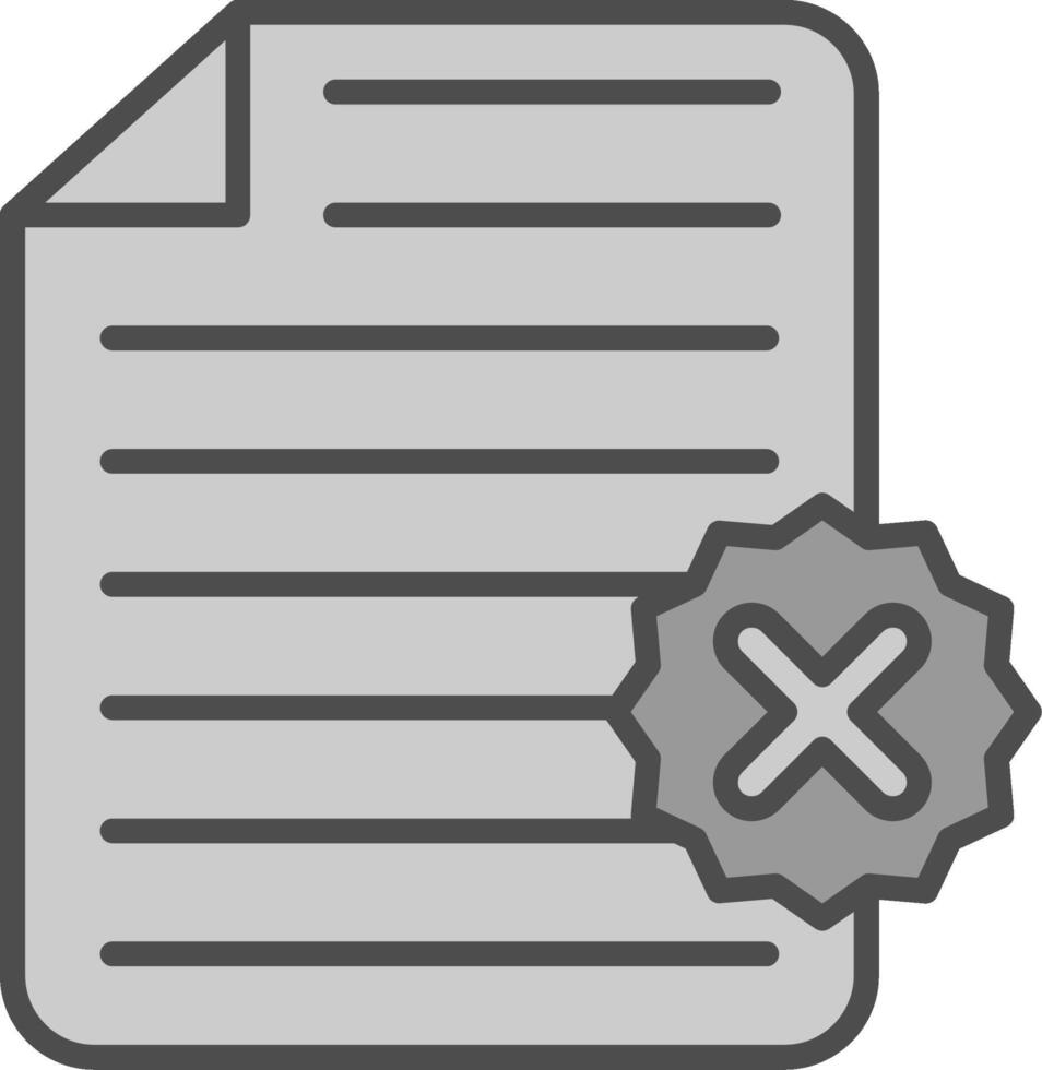 File Line Filled Greyscale Icon Design vector