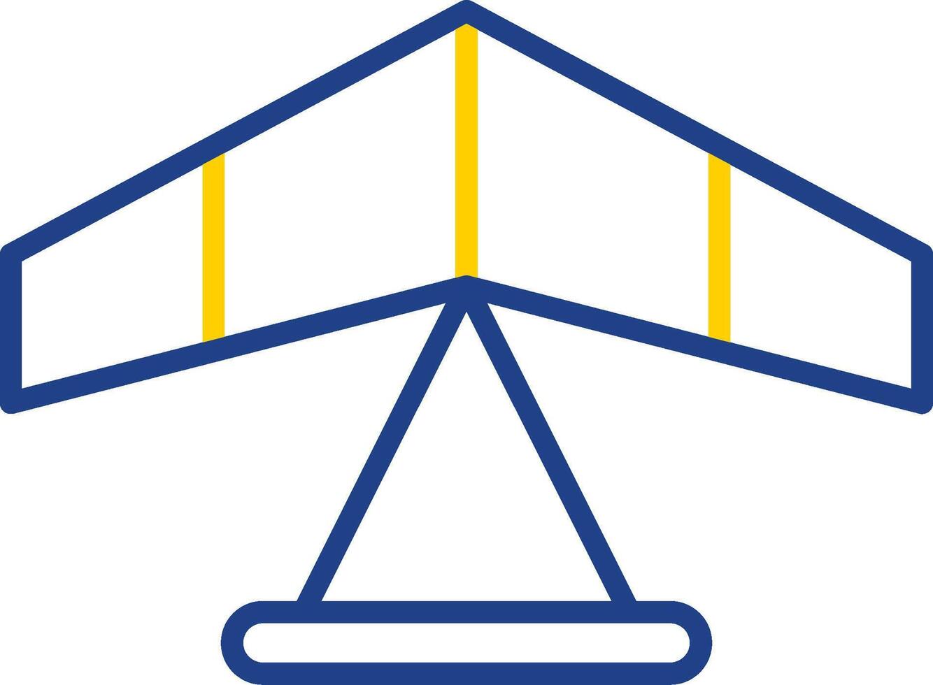 Gliding Line Two Colour Icon Design vector
