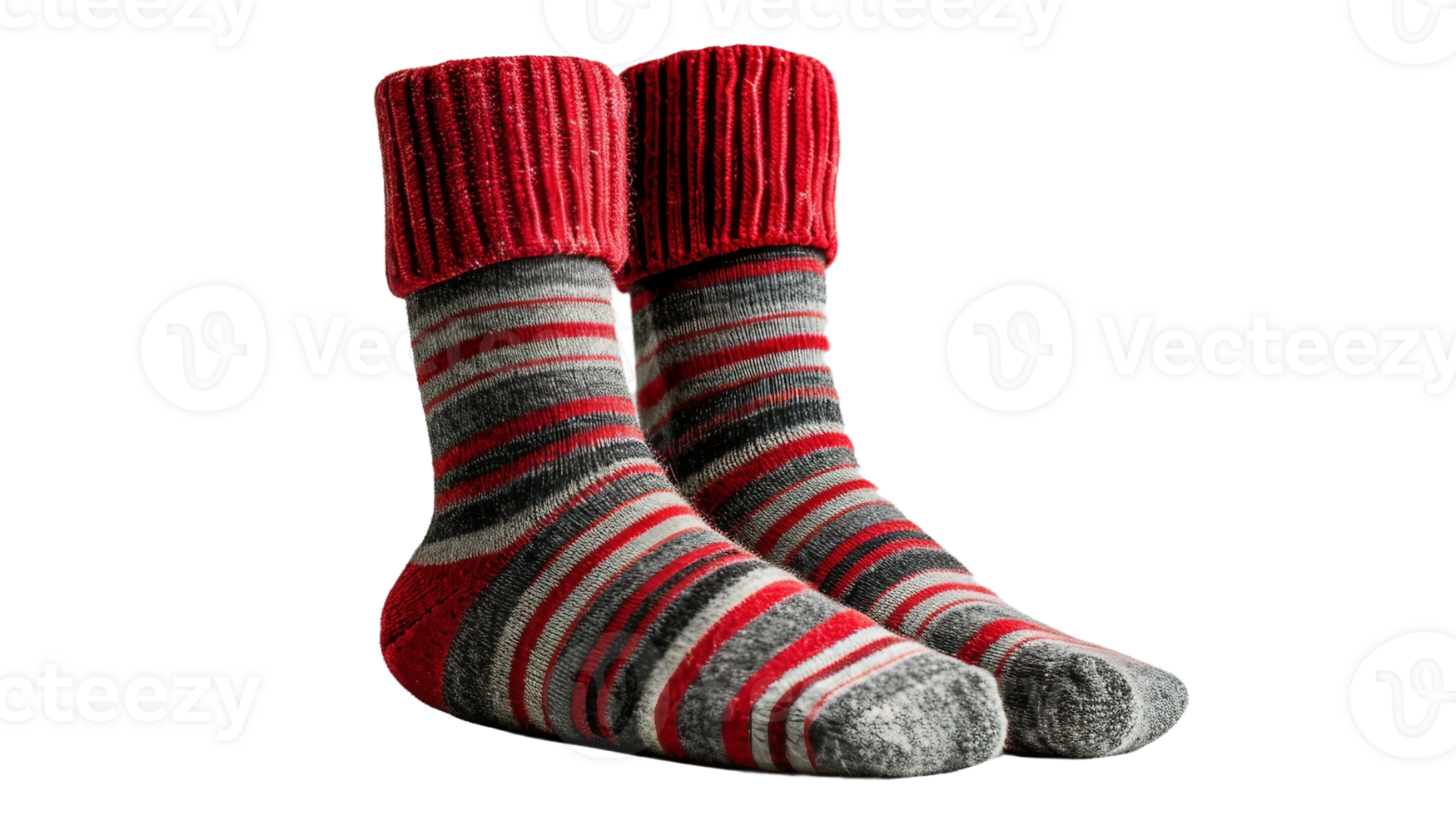 Stylish Thermal Socks Display On Transparent Background png