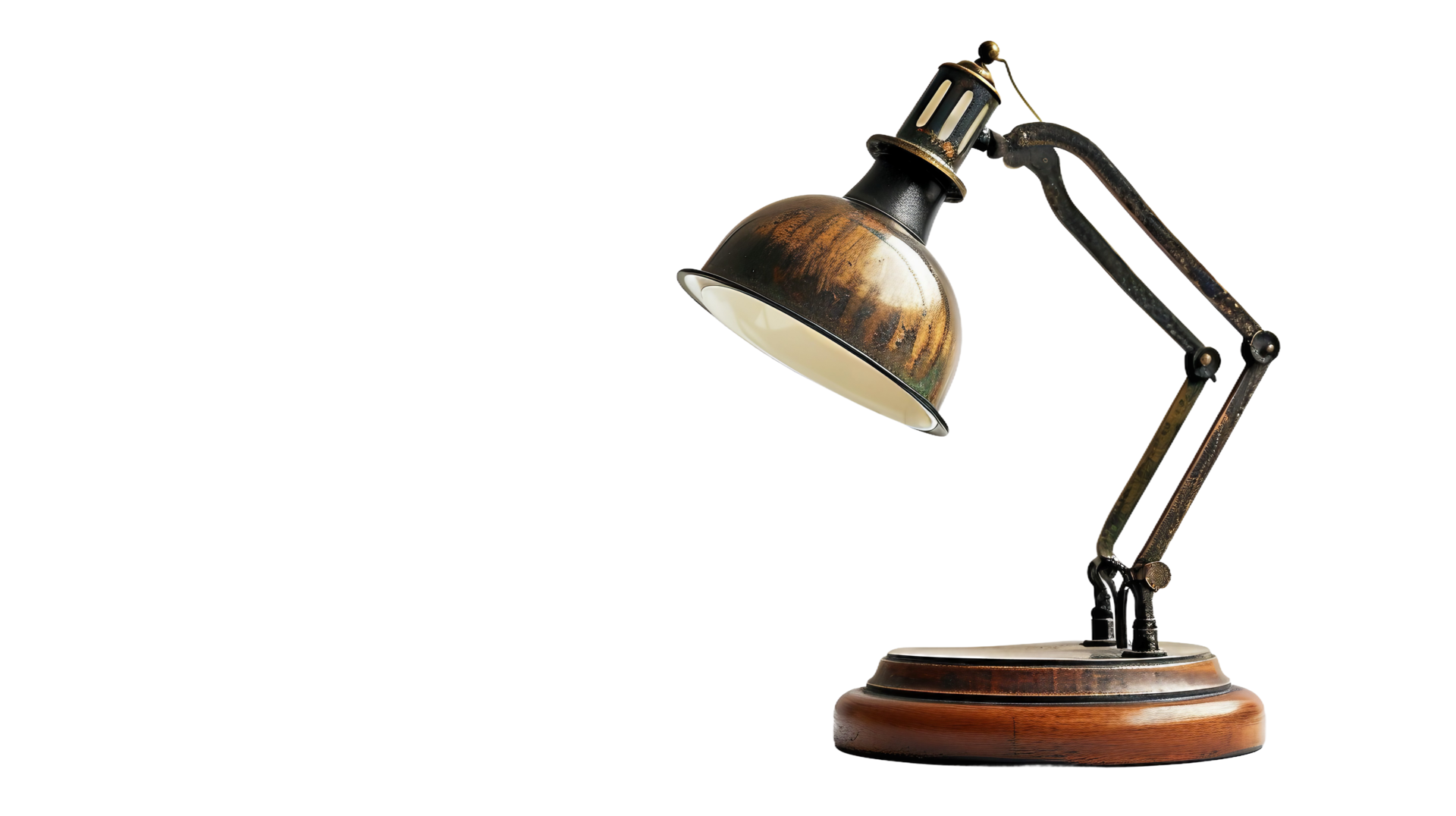 Old style desk lamps on transparent background 43767273 png