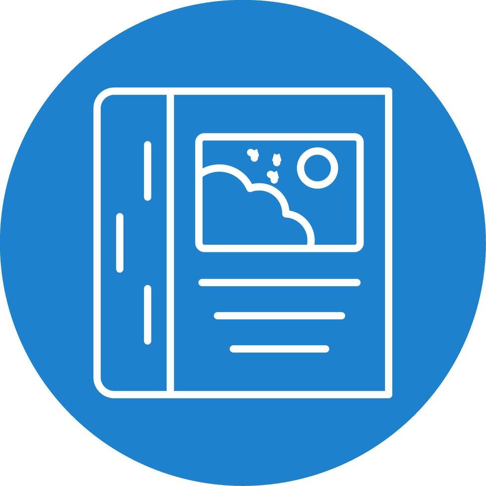 Book Multi Color Circle Icon vector