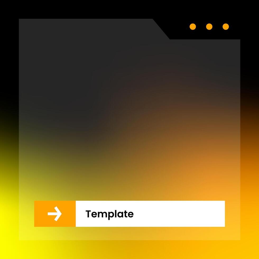Social media frame isolated template. Colorful social media interface. vector