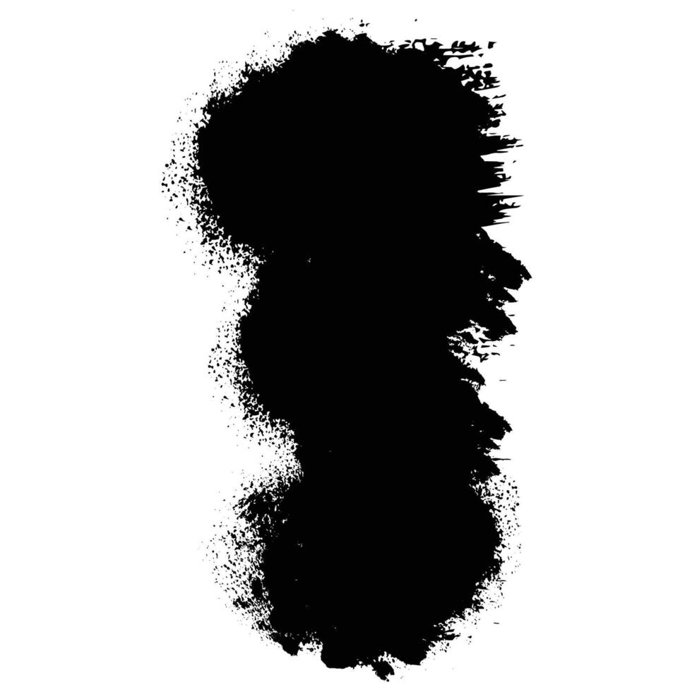 Abstract grunge graffiti black spray paint brush. vector