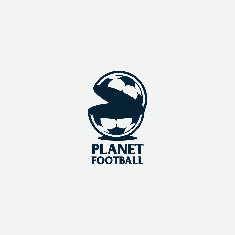 planet football logo vector