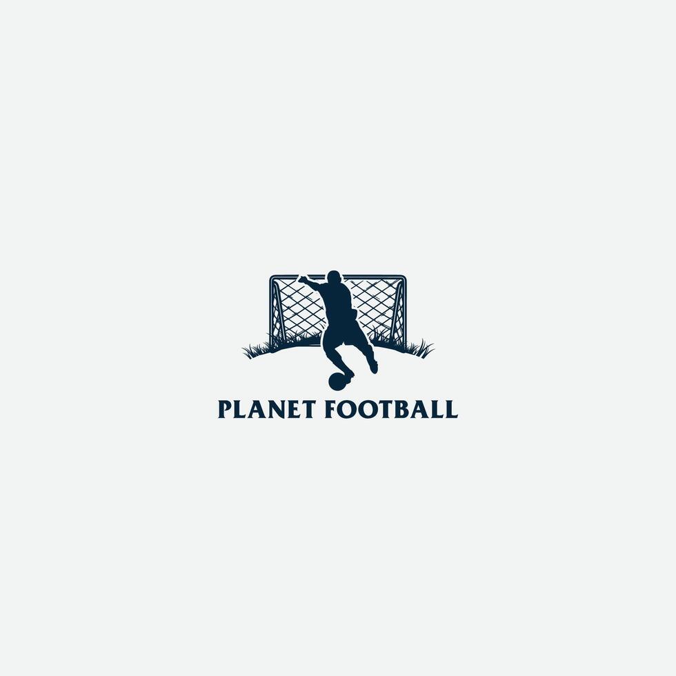 planet football logo vector