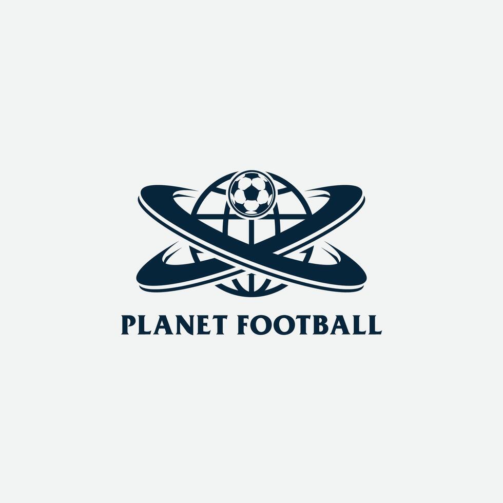 planet football logo vector