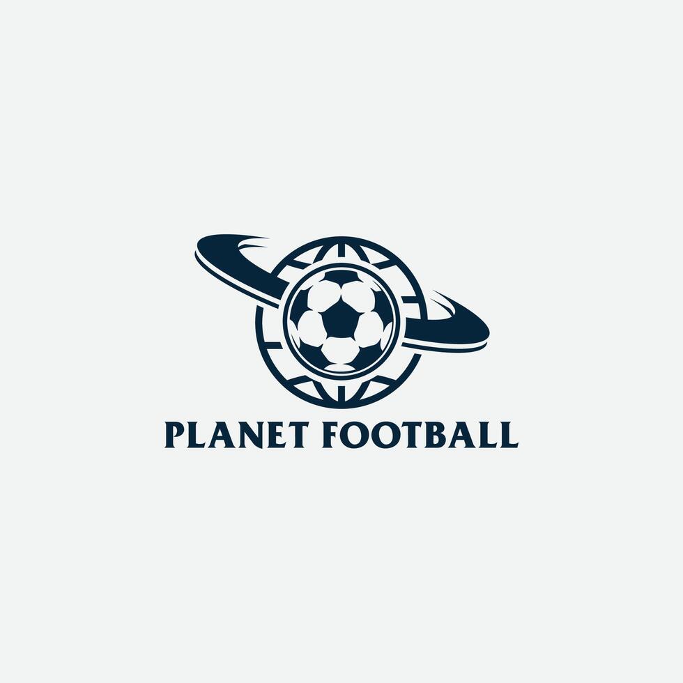 planeta fútbol americano logo vector