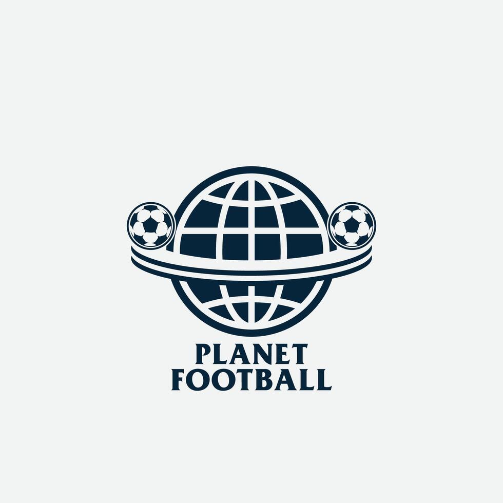 planet football logo vector