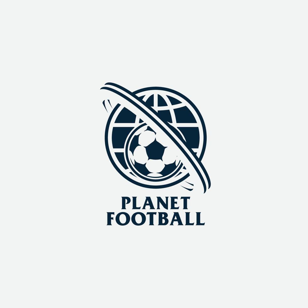 planet football logo vector