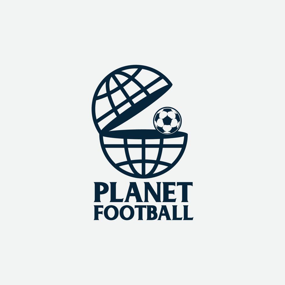 planet football logo vector