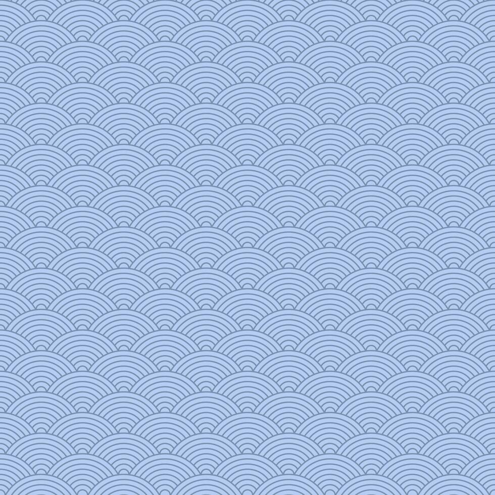 Seamless pattern. Simple subtle modern background. Japanese traditional waves texture. For website, print postcard, poster, on fabric, surface, wrapping paper or package desin. vector