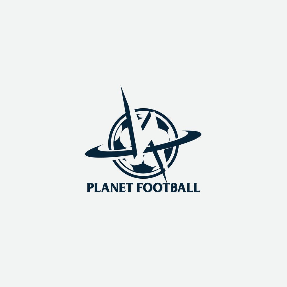 planet football logo vector