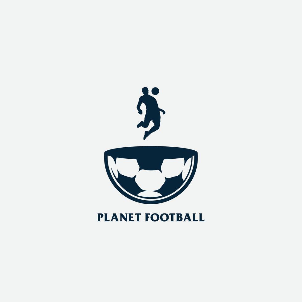 planeta fútbol americano logo vector