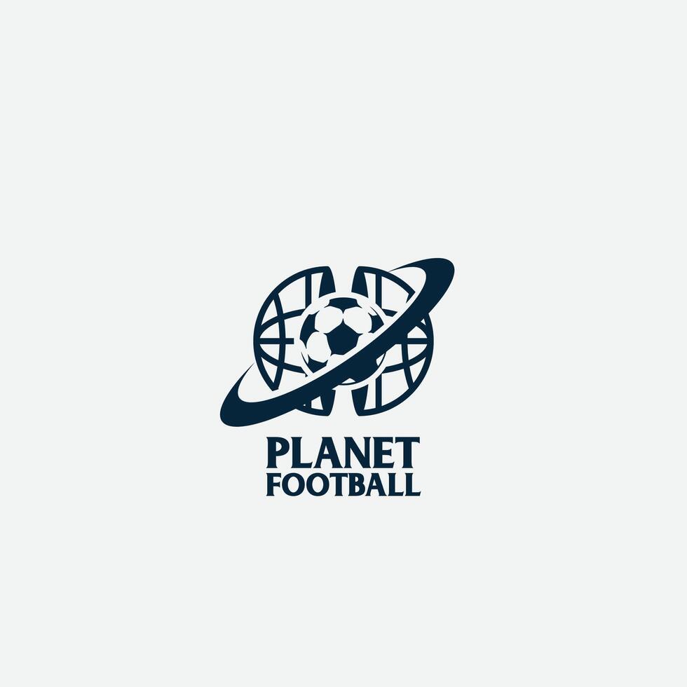 planet football logo vector