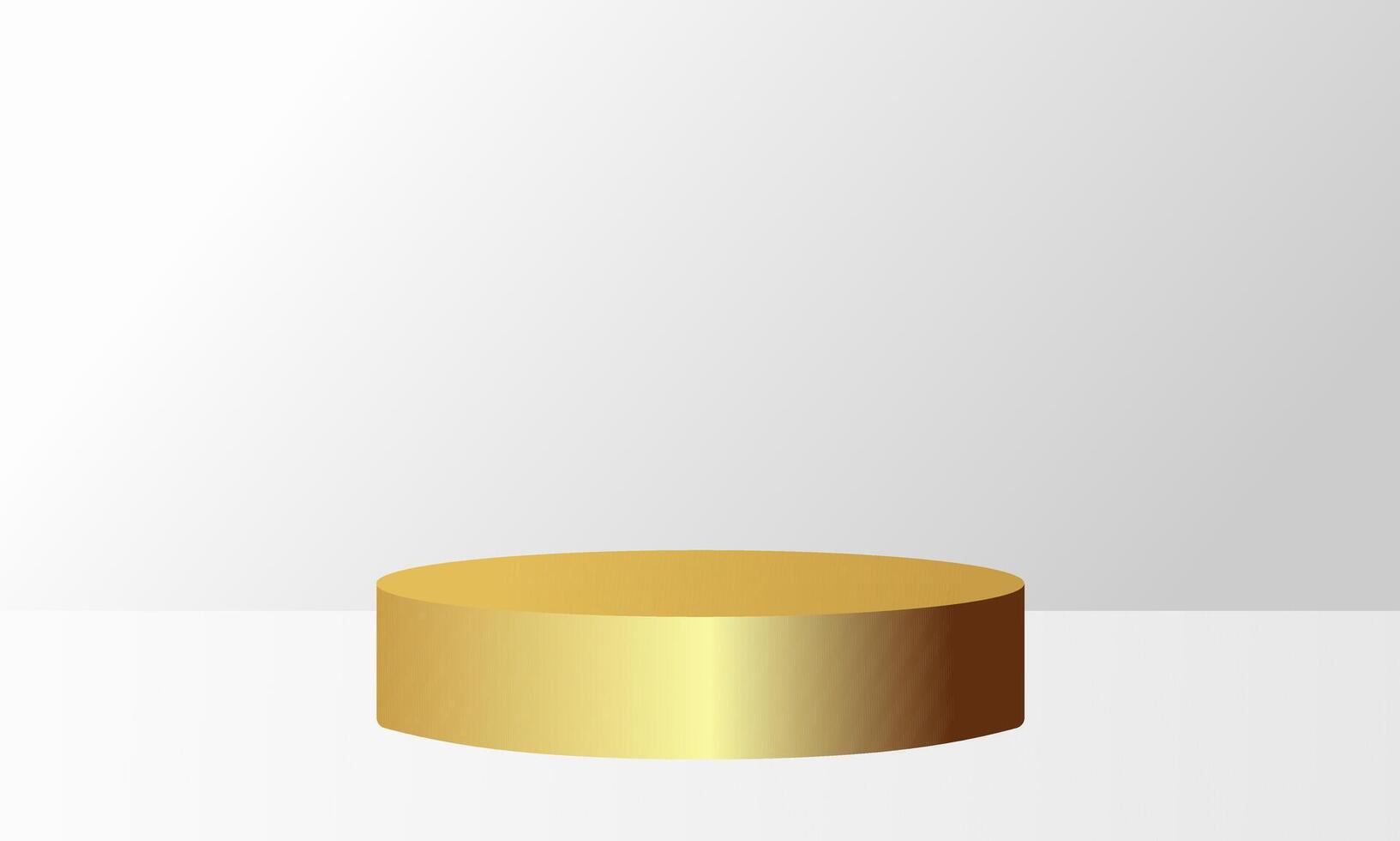 Realistic 3d cylinder pedestal podium. Product display presentation vector