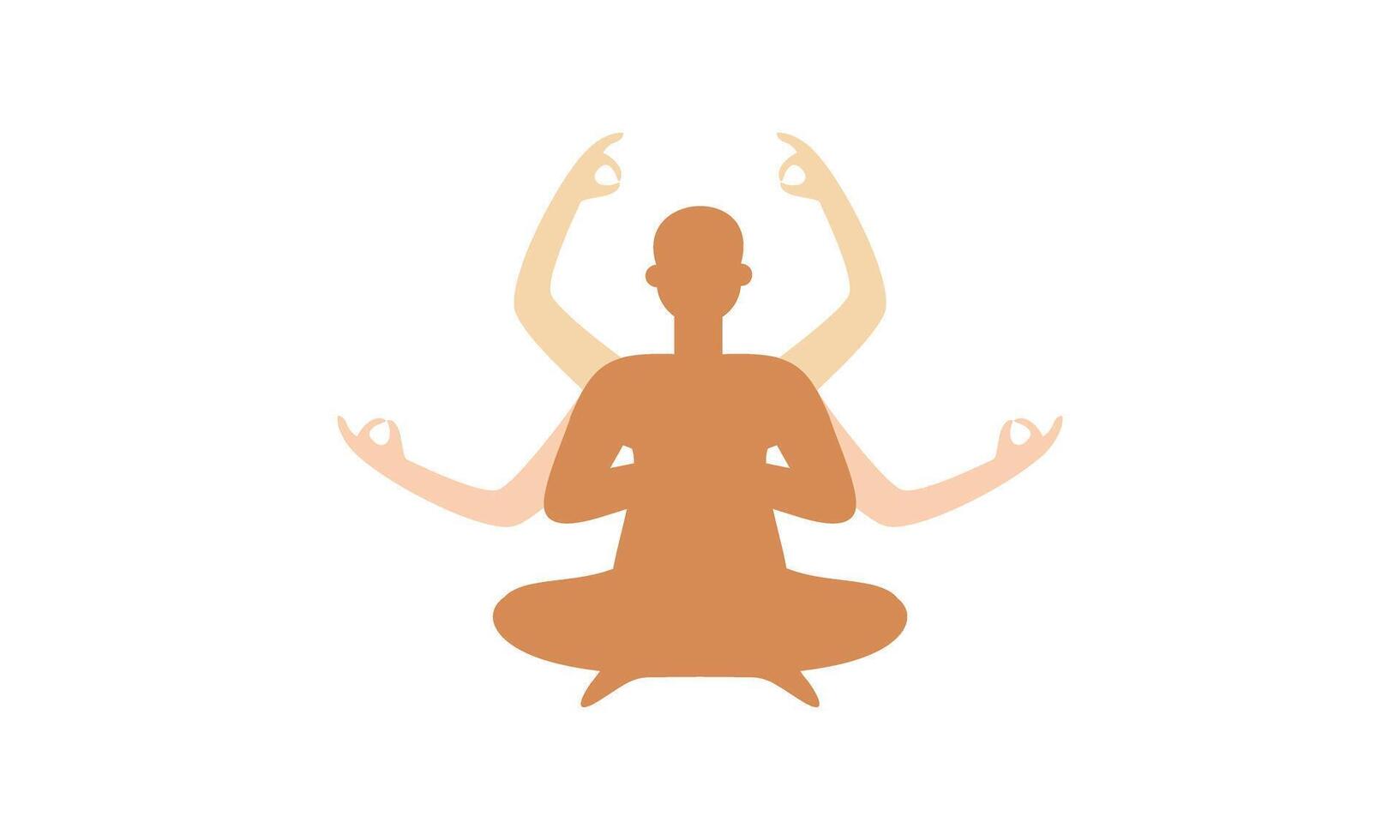 Yoga Day meditation parvastasna pose banner against pink lotus petals vector