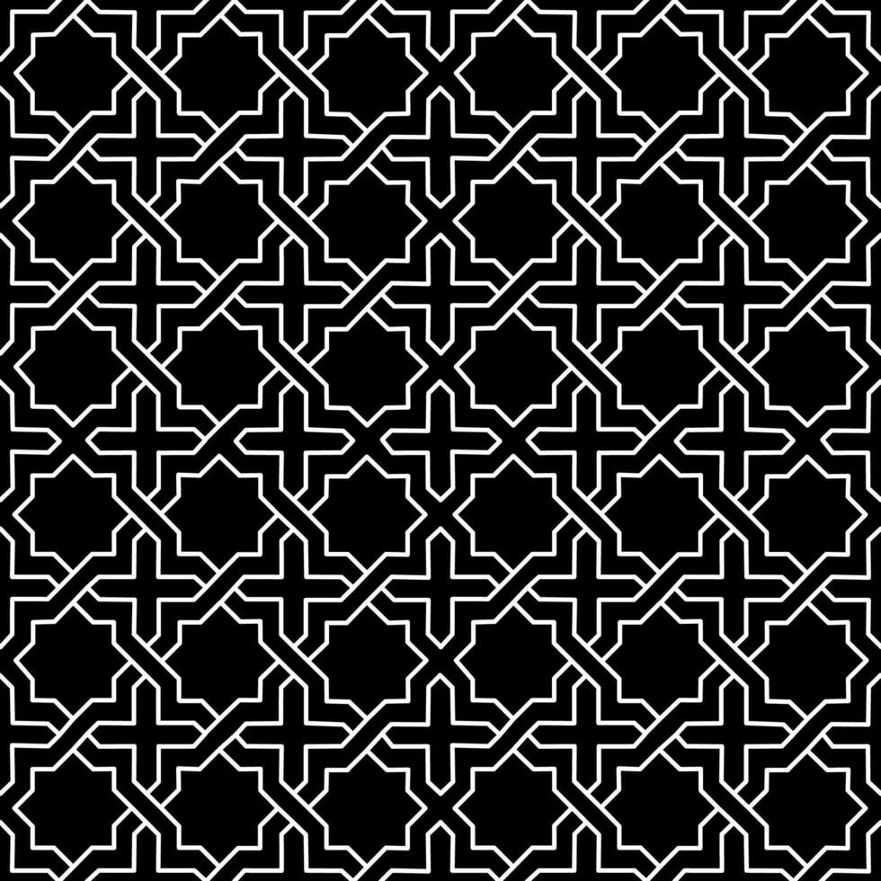 Seamless Islamic Geometric Intricate Pattern vector