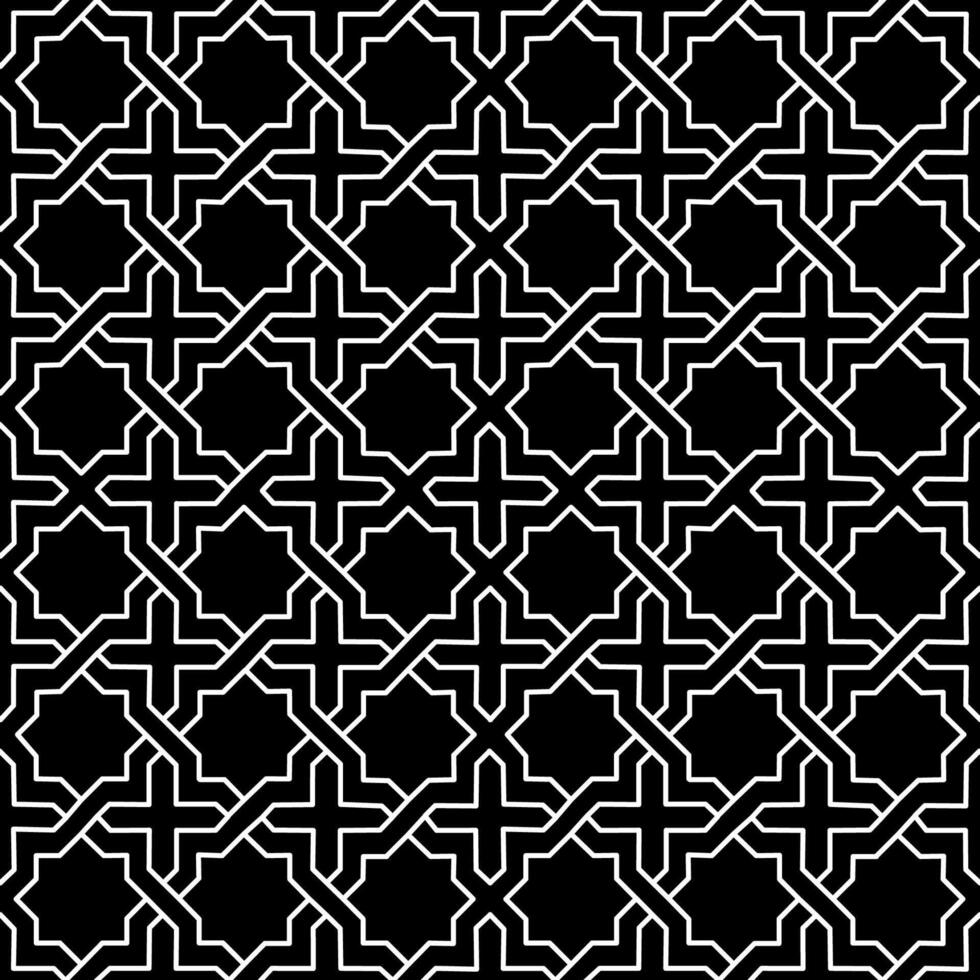 Seamless Islamic Geometric Intricate Pattern vector