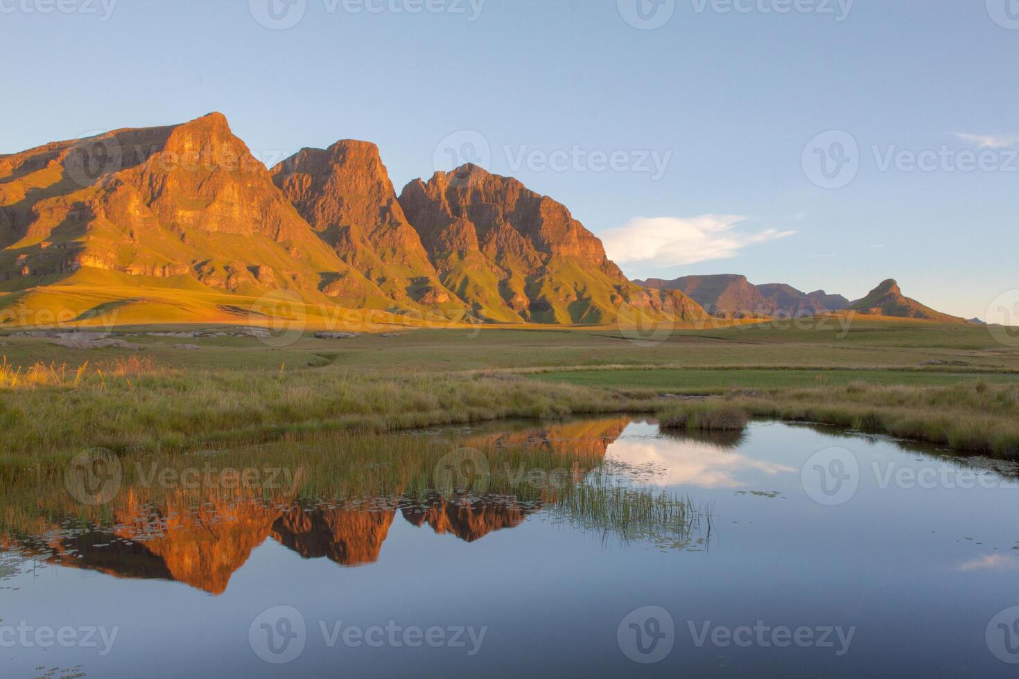 Early morning light on the Peaks photo