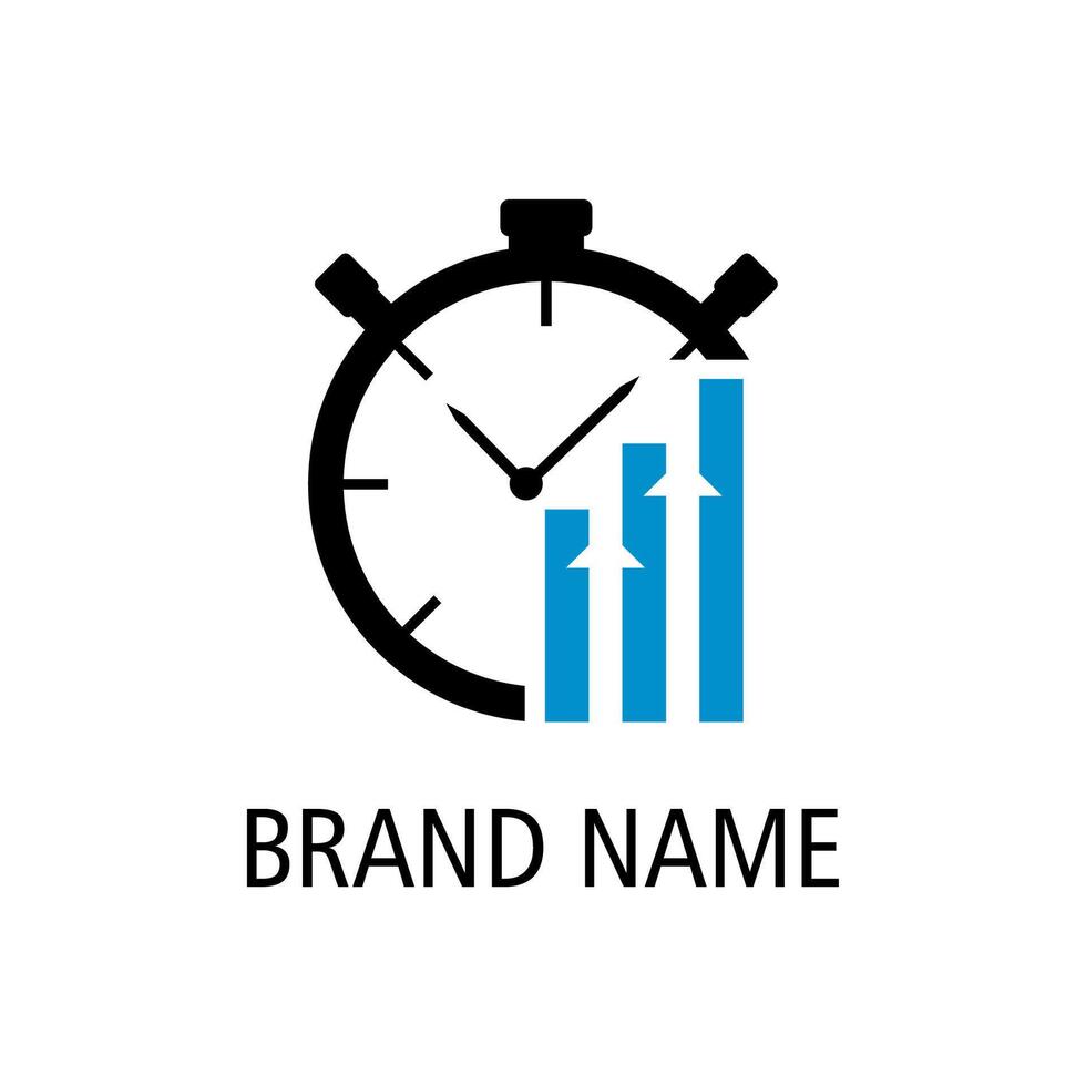 clock design logo template vector