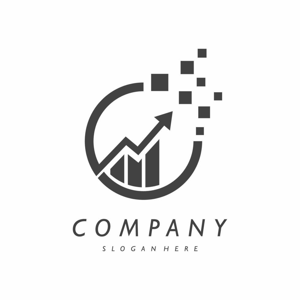 Chart Logo Template Design vector