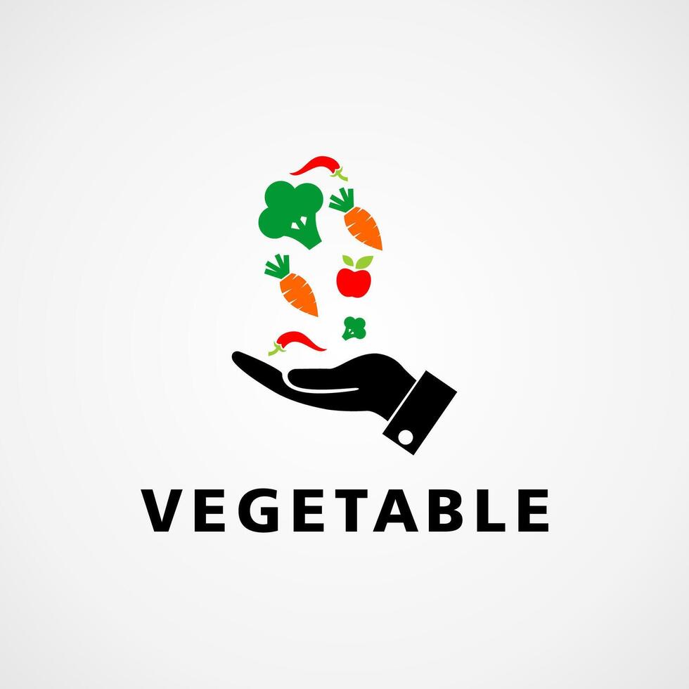 Vegetable Logo Template Design vector