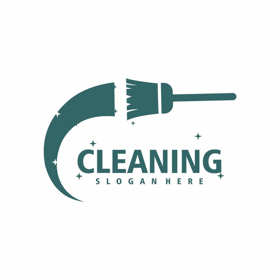 creative cleaning service logo icon vector