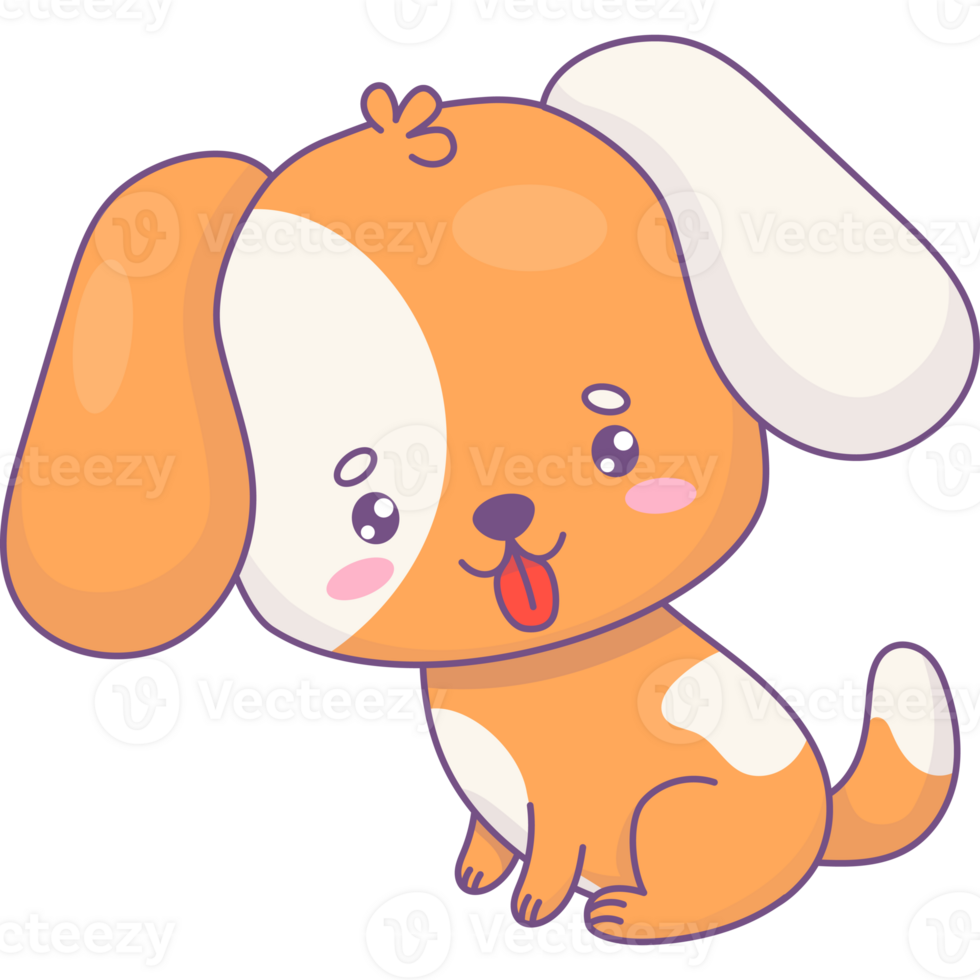 Cute cartoon puppy 43769366 PNG