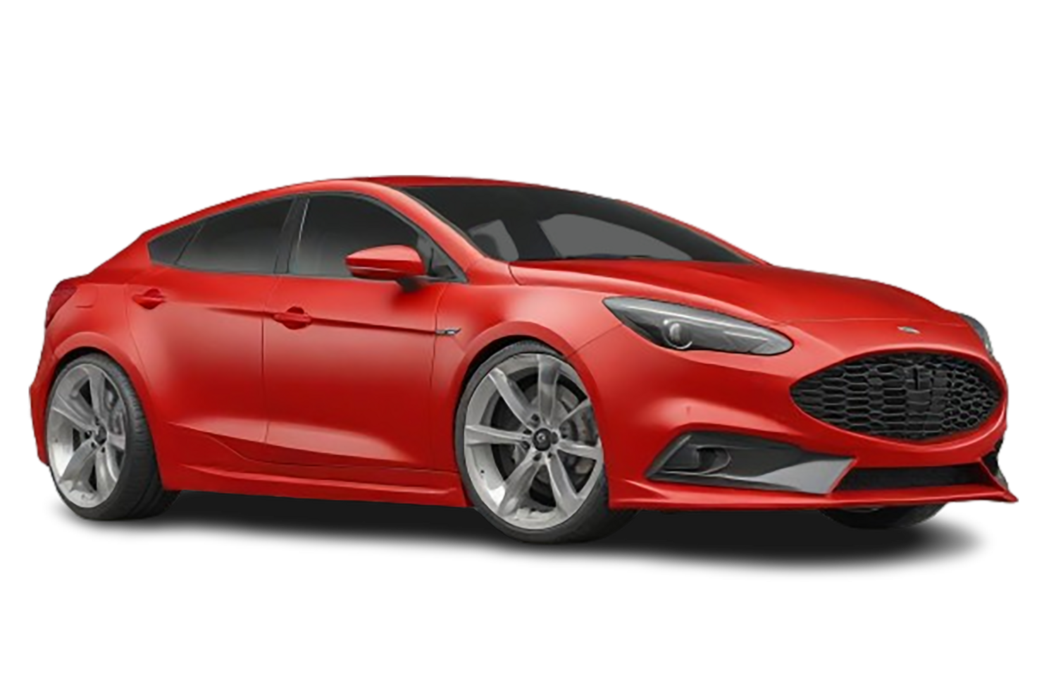 Modern red color car png