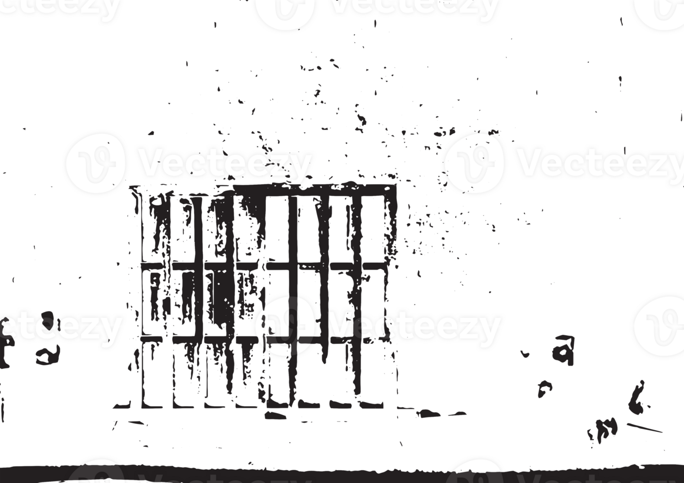 Rustic grunge texture with grain and stains. Abstract noise background. Graphic illustration with transparent background. png