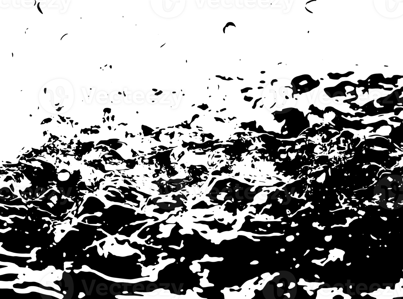 Rustic grunge texture with grain and stains. Abstract noise background. Graphic illustration with transparent background. png