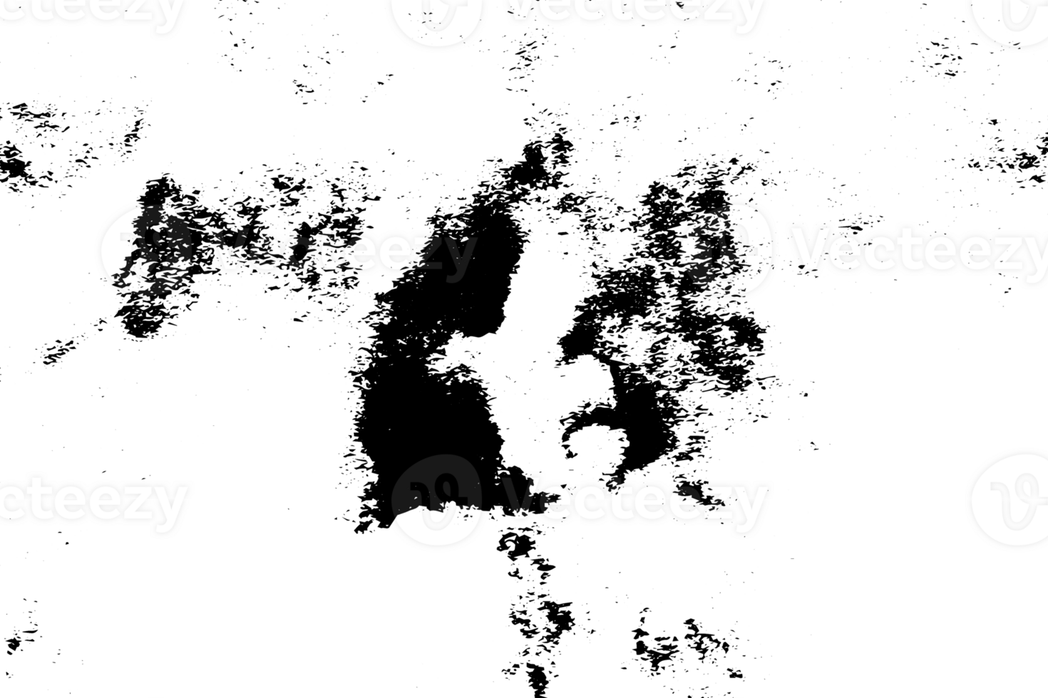 Rustic grunge texture with grain and stains. Abstract noise background. Graphic illustration with transparent background. png