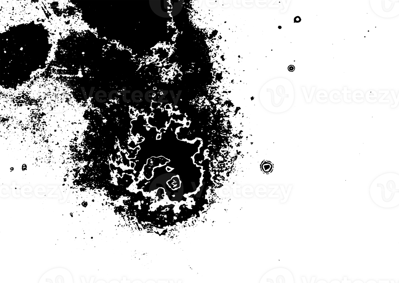Rustic grunge texture with grain and stains. Abstract noise background. Graphic illustration with transparent background. png