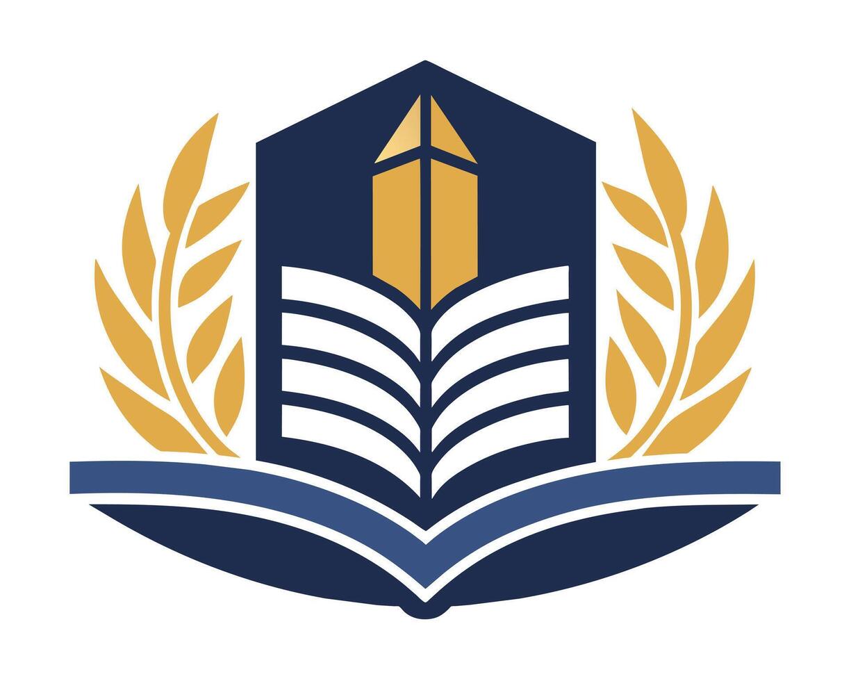 Book logo design vector