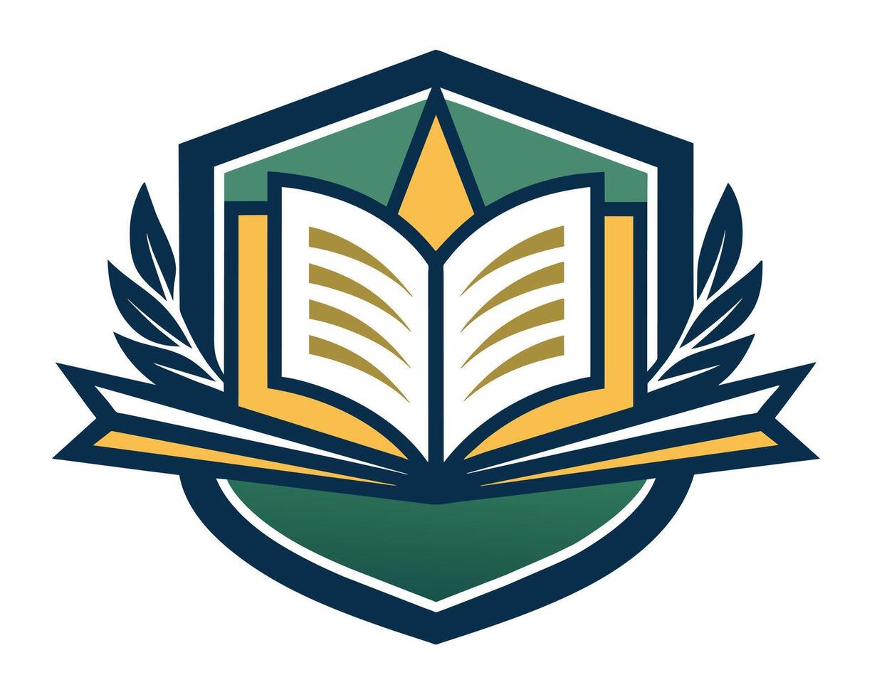 Book logo design vector