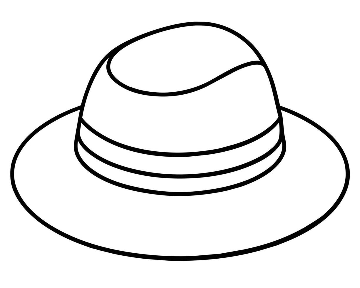 Man hat isolated on white vector