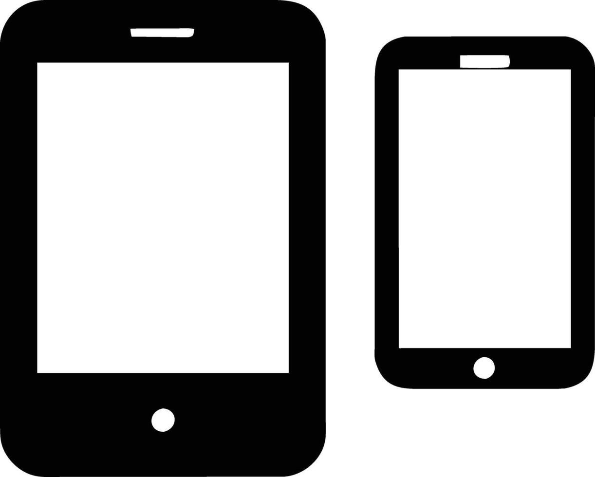 Mobile phone icon vector